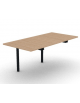 Allungo per tavolo riunione composto con gambe a ponte e piano in melaminico spessore mm 25 - cm 80x165x74h