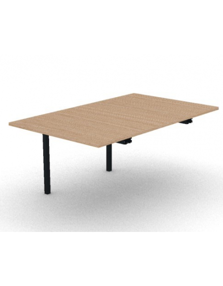Allungo per tavolo riunione composto con gambe a ponte e piano in melaminico spessore mm 25 - cm 100x165x74h