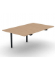 Allungo per tavolo riunione composto con gambe a ponte e piano in melaminico spessore mm 25 - cm 100x165x74h