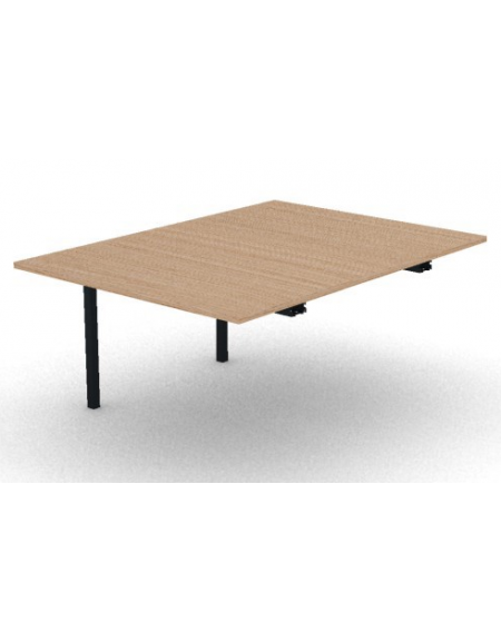 Allungo per tavolo riunione composto con gambe a ponte e piano in melaminico spessore mm 25 - cm 120x165x74h
