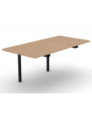 Allungo per tavolo riunione composto con gambe a ponte e piano in melaminico spessore mm 30 - cm 80x165x74,5h