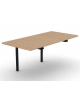 Allungo per tavolo riunione composto con gambe a ponte e piano in melaminico spessore mm 30 - cm 80x165x74,5h