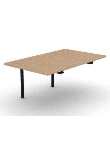 Allungo per tavolo riunione composto con gambe a ponte e piano in melaminico spessore mm 30 - cm 100x165x74,5h