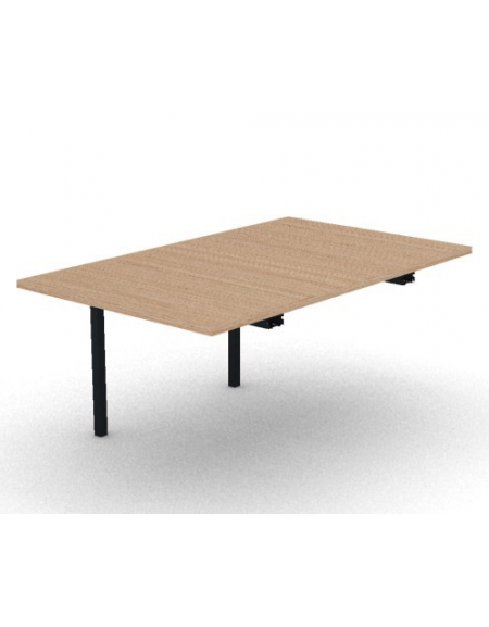 Allungo per tavolo riunione composto con gambe a ponte e piano in melaminico spessore mm 30 - cm 100x165x74,5h