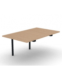 Allungo per tavolo riunione composto con gambe a ponte e piano in melaminico spessore mm 30 - cm 100x165x74,5h