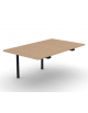 Allungo per tavolo riunione composto con gambe a ponte e piano in melaminico spessore mm 30 - cm 100x165x74,5h