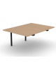 Allungo per tavolo riunione composto con gambe a ponte e piano in melaminico spessore mm 30 - cm 120x165x74,5h