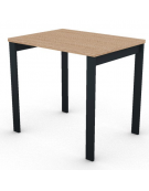 Scrivania operativa piano melaminico spessore mm 25 e struttura metallica gambe a ponte - Colori a scelta - cm 80x60x74h