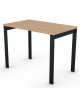 Scrivania operativa piano melaminico spessore mm 25 e struttura metallica gambe a ponte - Colori a scelta - cm 100x60x74h