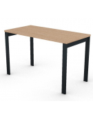 Scrivania operativa piano melaminico spessore mm 25 e struttura metallica gambe a ponte - Colori a scelta - cm 120x60x74h