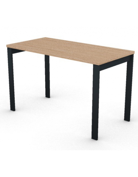 Scrivania operativa piano melaminico spessore mm 25 e struttura metallica gambe a ponte - Colori a scelta - cm 120x60x74h