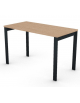 Scrivania operativa piano melaminico spessore mm 25 e struttura metallica gambe a ponte - Colori a scelta - cm 120x60x74h
