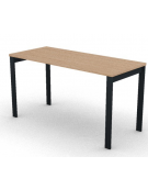 Scrivania operativa piano melaminico spessore mm 25 e struttura metallica gambe a ponte - Colori a scelta - cm 140x60x74h