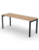 Scrivania operativa piano melaminico spessore mm 25 e struttura metallica gambe a ponte - Colori a scelta - cm 180x60x74h