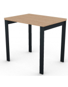Scrivania operativa piano melaminico spessore mm 30 e struttura metallica gambe a ponte - Colori a scelta - cm 80x60x74,5h