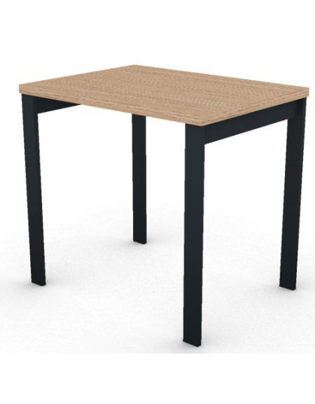 Scrivania operativa piano melaminico spessore mm 30 e struttura metallica gambe a ponte - Colori a scelta - cm 80x60x74,5h