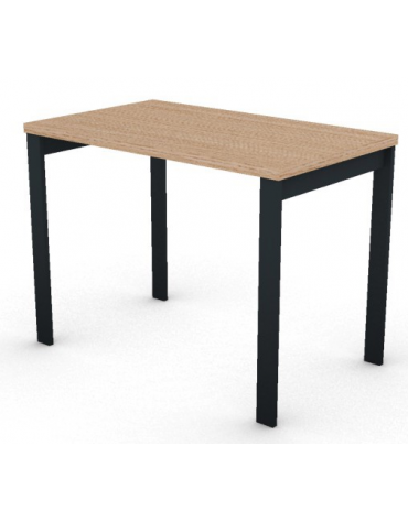 Scrivania operativa piano melaminico spessore mm 30 e struttura metallica gambe a ponte - Colori a scelta - cm 100x60x74,5h