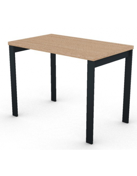 Scrivania operativa piano melaminico spessore mm 30 e struttura metallica gambe a ponte - Colori a scelta - cm 100x60x74,5h