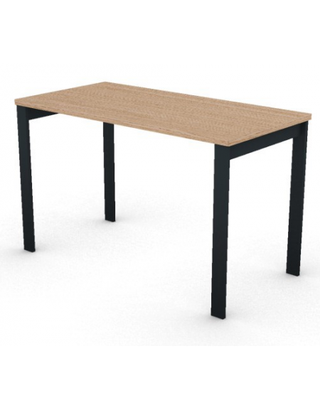 Scrivania operativa piano melaminico spessore mm 30 e struttura metallica gambe a ponte - Colori a scelta - cm 120x60x74,5h