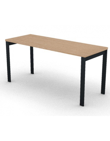 Scrivania operativa piano melaminico spessore mm 30 e struttura metallica gambe a ponte - Colori a scelta - cm 160x60x74,5h