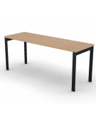 Scrivania operativa piano melaminico spessore mm 30 e struttura metallica gambe a ponte - Colori a scelta - cm 180x60x74,5h