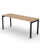Scrivania operativa piano melaminico spessore mm 30 e struttura metallica gambe a ponte - Colori a scelta - cm 180x60x74,5h