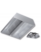 Cappa centrale inox professionale con motore per ristorante cm 300x150x45h