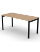 Scrivania operativa piano melaminico spessore mm 30 e struttura metallica gambe a ponte - Colori a scelta - cm 160x70x74,5h