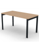 Scrivania operativa piano melaminico spessore mm 30 e struttura metallica gambe a ponte - Colori a scelta - cm 140x70x74,5h