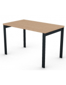 Scrivania operativa piano melaminico spessore mm 30 e struttura metallica gambe a ponte - Colori a scelta - cm 120x70x74,5h