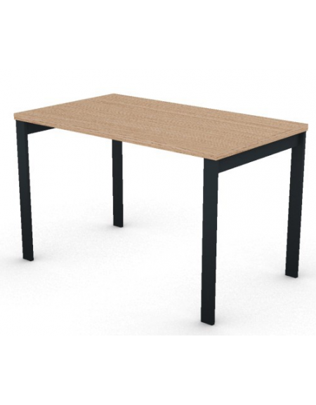 Scrivania operativa piano melaminico spessore mm 30 e struttura metallica gambe a ponte - Colori a scelta - cm 120x70x74,5h