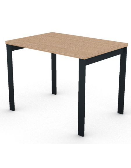 Scrivania operativa piano melaminico spessore mm 30 e struttura metallica gambe a ponte - Colori a scelta - cm 100x70x74,5h