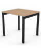 Scrivania operativa piano melaminico spessore mm 30 e struttura metallica gambe a ponte - Colori a scelta - cm 80x70x74,5h