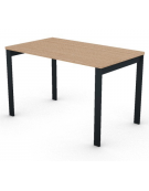 Scrivania operativa piano melaminico spessore mm 25 e struttura metallica gambe a ponte - Colori a scelta - cm 120x70x74h