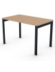 Scrivania operativa piano melaminico spessore mm 25 e struttura metallica gambe a ponte - Colori a scelta - cm 120x70x74h