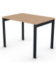 Scrivania operativa piano melaminico spessore mm 25 e struttura metallica gambe a ponte - Colori a scelta - cm 100x70x74h
