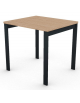 Scrivania operativa piano melaminico spessore mm 25 e struttura metallica gambe a ponte - Colori a scelta - cm 80x70x74h