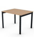Scrivania operativa piano melaminico spessore mm 25 e struttura metallica gambe a ponte - Colori a scelta - cm 100x80x74h