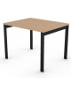 Scrivania operativa piano melaminico spessore mm 25 e struttura metallica gambe a ponte - Colori a scelta - cm 100x80x74h