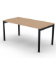 Scrivania operativa piano melaminico spessore mm 25 e struttura metallica gambe a ponte - Colori a scelta - cm 160x80x74h