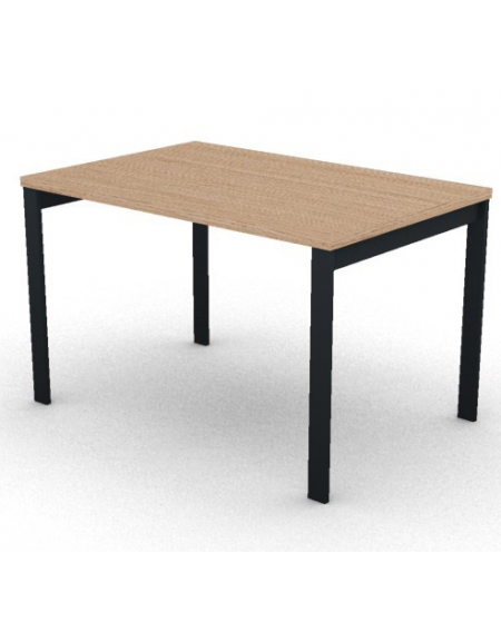 Scrivania operativa piano melaminico spessore mm 30 e struttura metallica gambe a ponte - Colori a scelta - cm 120x80x74,5h