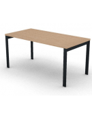Scrivania operativa piano melaminico spessore mm 30 e struttura metallica gambe a ponte - Colori a scelta - cm 160x80x74,5h