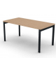 Scrivania operativa piano melaminico spessore mm 30 e struttura metallica gambe a ponte - Colori a scelta - cm 160x80x74,5h
