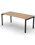 Scrivania operativa piano melaminico spessore mm 30 e struttura metallica gambe a ponte - Colori a scelta - cm 180x80x74,5h
