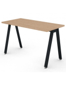 Scrivania operativa piano melaminico spessore mm 25 e struttura metallica gambe inclinate - Colori a scelta - cm 120x60x74h