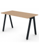 Scrivania operativa piano melaminico spessore mm 25 e struttura metallica gambe inclinate - Colori a scelta - cm 120x60x74h