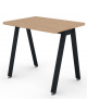 Scrivania operativa piano melaminico spessore mm 30 e struttura metallica gambe inclinate - Colori a scelta - cm 80x60x74,5h