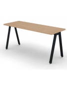 Scrivania operativa piano melaminico spessore mm 30 e struttura metallica gambe inclinate - Colori a scelta - cm 160x60x74,5h