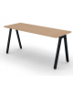 Scrivania operativa piano melaminico spessore mm 30 e struttura metallica gambe inclinate - Colori a scelta - cm 160x60x74,5h