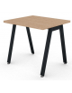Scrivania operativa piano melaminico spessore mm 30 e struttura metallica gambe inclinate - Colori a scelta - cm 80x70x74,5h